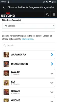 D&D Beyond Player Tools android App screenshot 2